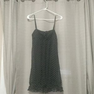 Polka dot ruffle girls dress